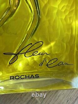 Glass perfume bottle Store Display Rochas Large Rare 14 Tall