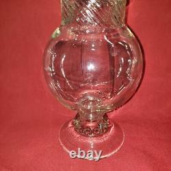 Globe Candy Jar with Cone Lid Country Drug Store Display Counter Apothecary Glass