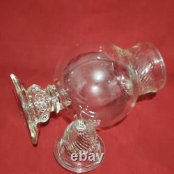 Globe Candy Jar with Cone Lid Country Drug Store Display Counter Apothecary Glass