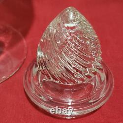 Globe Candy Jar with Cone Lid Country Drug Store Display Counter Apothecary Glass