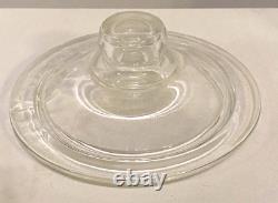 Golden Flake Glass Jar with Glass Lid Round Advertising Countertop Store Display