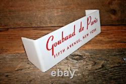 Goubaud de Paris Vintage Acrylic Store Sign Display Advertising lucite Cosmetics