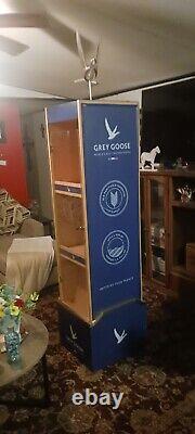 Grey Goose Glass Door Liquor Cabinet