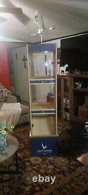 Grey Goose Glass Door Liquor Cabinet