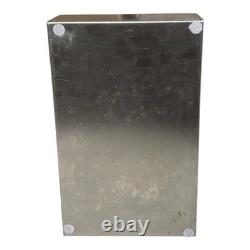 Gucci Made in Italy glass and stainless steel retail store counter display case