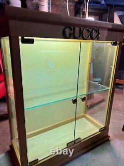 Gucci Vintage Display Peice Rare In Good Condition With Interior Lighting