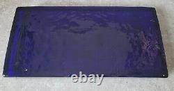 HTF Blenko Cobalt BLUE Glass Slab STORE DISPLAY Advertising Dealer Display Sign