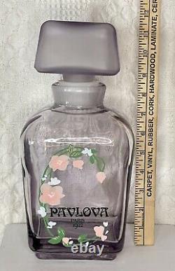 HUGE 11 3/4 PAVLOVA Paris 1922 Factice Dummy Store Display Perfume Glass Bottle