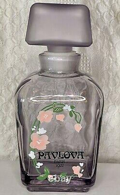 HUGE 11 3/4 PAVLOVA Paris 1922 Factice Dummy Store Display Perfume Glass Bottle