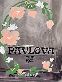 HUGE 11 3/4 PAVLOVA Paris 1922 Factice Dummy Store Display Perfume Glass Bottle