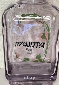 HUGE 11 3/4 PAVLOVA Paris 1922 Factice Dummy Store Display Perfume Glass Bottle