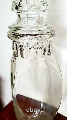 HUGE Antique 1800s Tiffin Dakota Apothecary Glass Candy Jar Store Display 26