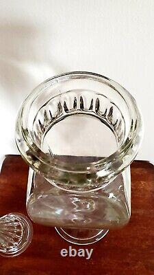 HUGE Antique 1800s Tiffin Dakota Apothecary Glass Candy Jar Store Display 26