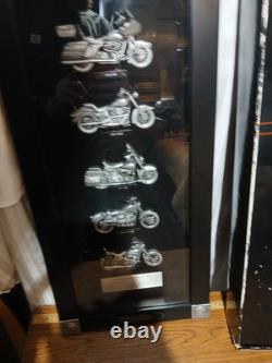 Harley-Davidson 3D Store Display-Wood & Glass Motorcycles In The 1980's New