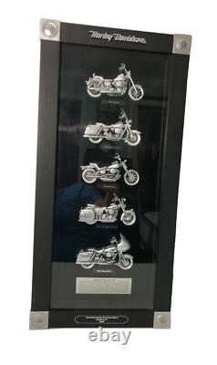 Harley-Davidson 3D Store Display-Wood & Glass Motorcycles In The 1990's- 25x12