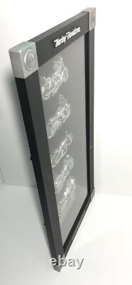 Harley-Davidson 3D Store Display-Wood & Glass Motorcycles In The 1990's- 25x12