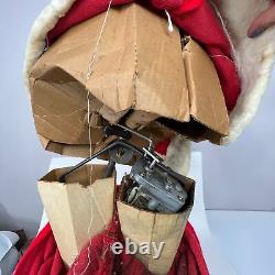 Harold Gale Mechanical Santa Window Store Christmas Display Works 34 Tall