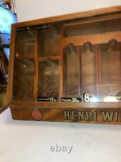 Henri Wintermans Cigar Store Wooden/Glass Counter Display Holland 24 x 13 1/2