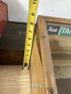 Henry L. Hanson Ace Taps Dies Countertop Sales Display Case Worcester wood glass