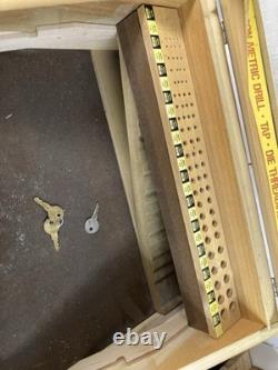 Henry L. Hanson Ace Taps Dies Countertop Sales Display Case Worcester wood glass