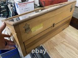 Henry L. Hanson Ace Taps Dies Countertop Sales Display Case Worcester wood glass