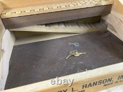 Henry L. Hanson Ace Taps Dies Countertop Sales Display Case Worcester wood glass