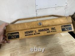 Henry L. Hanson Ace Taps Dies Countertop Sales Display Case Worcester wood glass