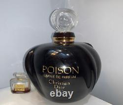 Huge Vintage Christian Dior POISON Factice Store Display Glass Bottle