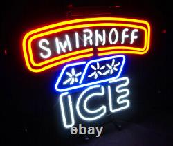 Ice Vodka Restaurant Store Decor Neon Light Sign Display Real Glass 18