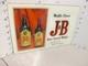 J&b Whisky Scotch Bottle 1950s Glass Store Display Liquor Sign Bar Justerini