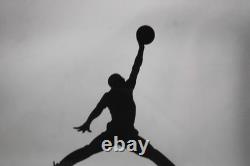 JORDAN Jumpman Nike Air Store Display Lucite 11 x 7.25 Sign Dunk Logo w Base