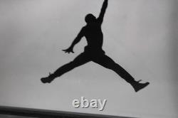 JORDAN Jumpman Nike Air Store Display Lucite 11 x 7.25 Sign Dunk Logo w Base