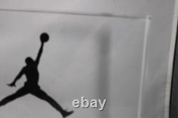 JORDAN Jumpman Nike Air Store Display Lucite 11 x 7.25 Sign Dunk Logo w Base