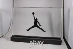 JORDAN Jumpman Nike Air Store Display Lucite 11 x 7.25 Sign Dunk Logo w Base