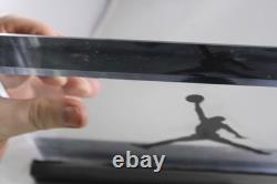 JORDAN Jumpman Nike Air Store Display Lucite 11 x 7.25 Sign Dunk Logo w Base