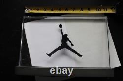 JORDAN Jumpman Nike Air Store Display Lucite 11 x 7.25 Sign Dunk Logo w Base