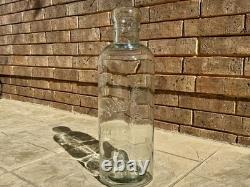 LARGE 20 Coca-Cola Coke Clear Glass Bottle HUGE Store Display Bank OVERSIZED