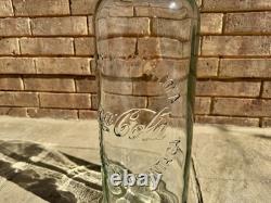 LARGE 20 Coca-Cola Coke Clear Glass Bottle HUGE Store Display Bank OVERSIZED
