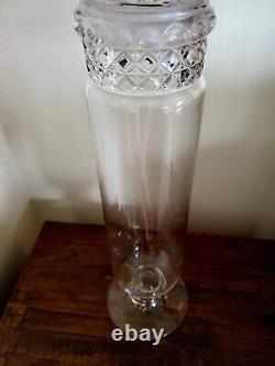 LARGE Antique 1800s Tiffin Dakota Apothecary Glass Candy Jar Store Display 24