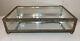 Large Rare Antique Collectible Store Display Metal Glass Countertop Cabinet Case
