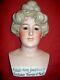 Life Size, Rare C1910, Antique Bisque Boudoir Store Mannequin Head Withglass Eyes+