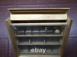 La Cross Wood Glass Display Case Box Storage Files Scissors Nippers Vintage