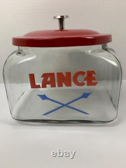 Lance Counter Jar with Lid Country Store Display Cookie Jar Candy Jar Kitchen