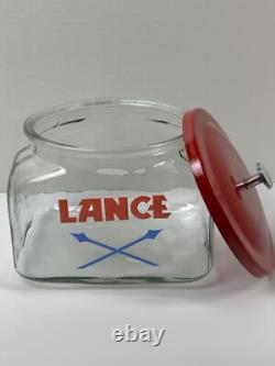 Lance Counter Jar with Lid Country Store Display Cookie Jar Candy Jar Kitchen