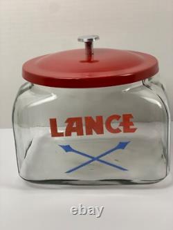 Lance Counter Jar with Lid Country Store Display Cookie Jar Candy Jar Kitchen