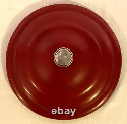 Lance Glass Jar 8-Sided 12 Advertising Countertop Store Display Red Metal Lid