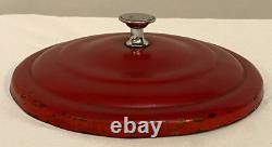 Lance Glass Jar 8-Sided 12 Advertising Countertop Store Display Red Metal Lid