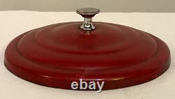 Lance Glass Jar 8-Sided 12 Advertising Countertop Store Display Red Metal Lid