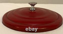 Lance Glass Jar 8-Sided 12 Advertising Countertop Store Display Red Metal Lid