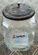 Lance Glass Octagon Cracker Cookie Jar Store Counter Display. 10 1/2 Inch. T1578